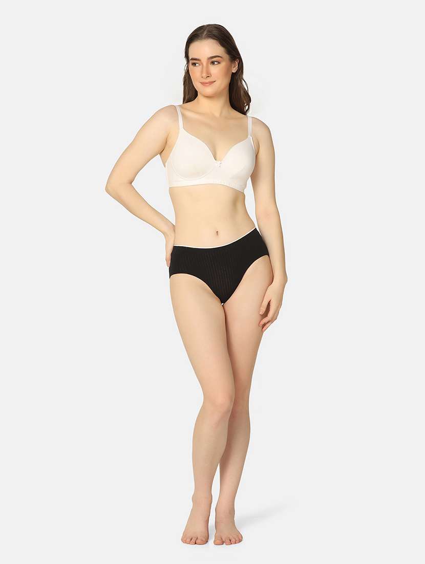 white cotton tshirt bra - 20110778 -  Standard Image - 3