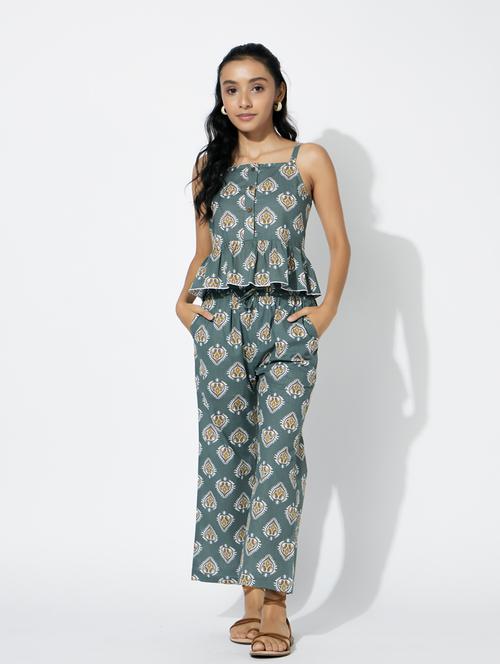 grey printed twin sets - 20110988 - Standard Image - 0