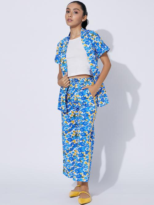 blue floral twin sets twin sets - 20110991 - Standard Image - 0