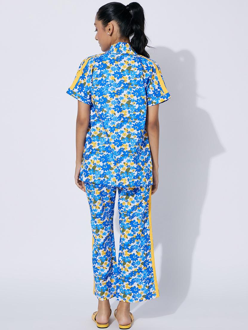 blue floral twin sets twin sets - 20110991 - Standard Image - 3