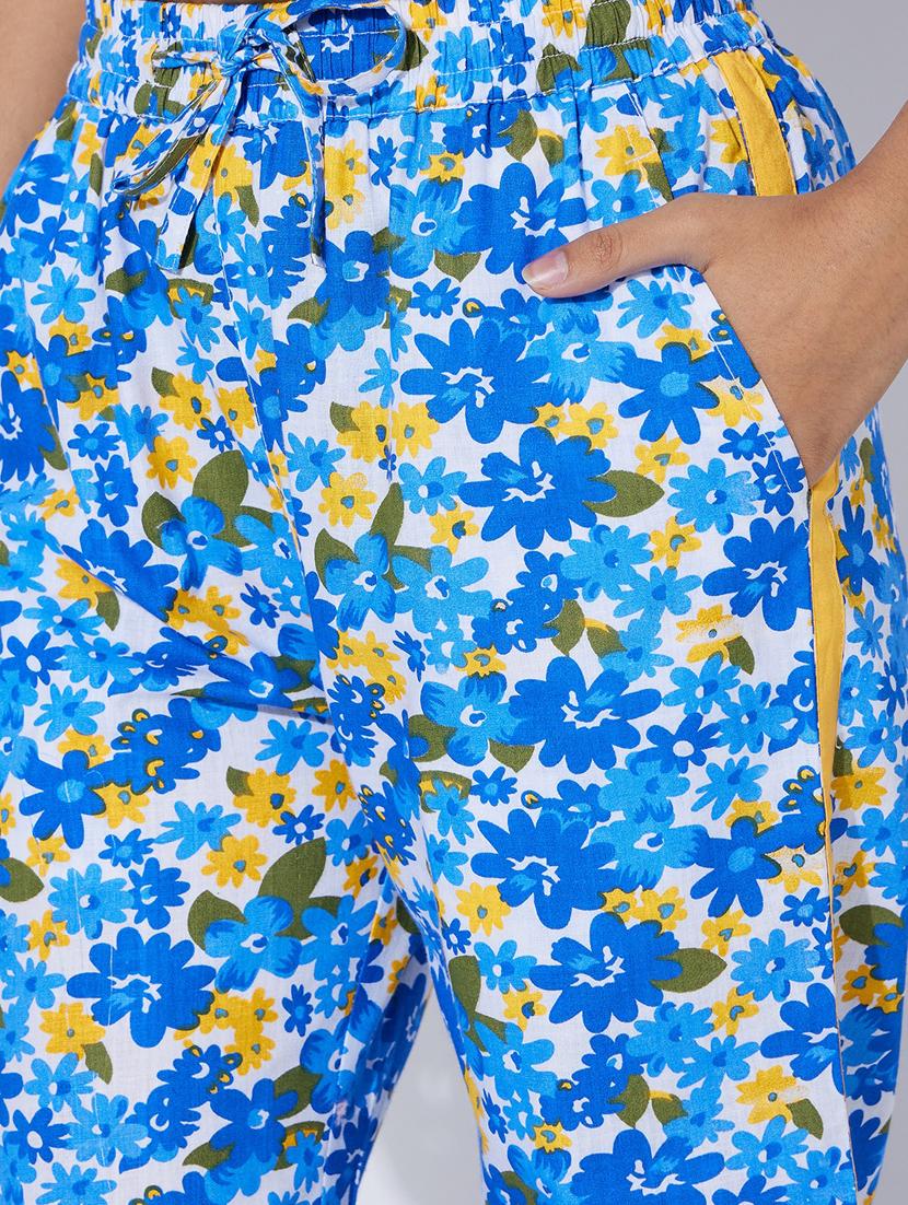 blue floral twin sets twin sets - 20110991 - Standard Image - 5