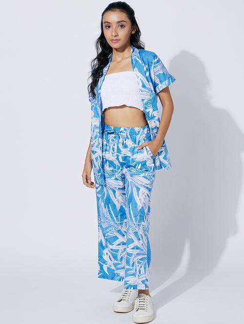 blue printed twin sets - 20110996 -  Standard Image - 0