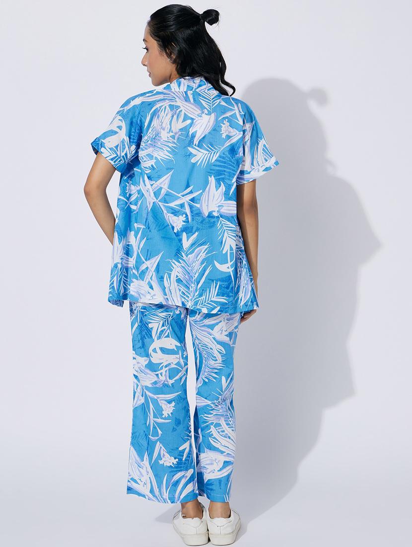 blue printed twin sets - 20110996 - Standard Image - 3