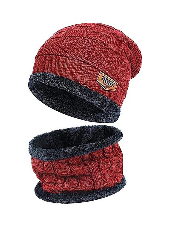 unisex beanie cap with neck warmer  - 20113592 -  Zoom Image - 0