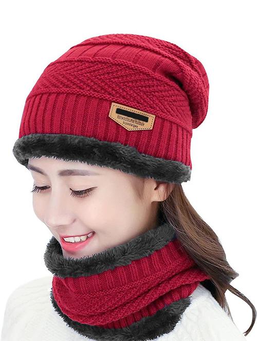 unisex beanie cap with neck warmer  - 20113596 -  Standard Image - 0