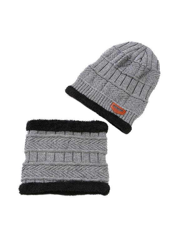 unisex beanie cap with neck warmer  - 20113628 -  Zoom Image - 0