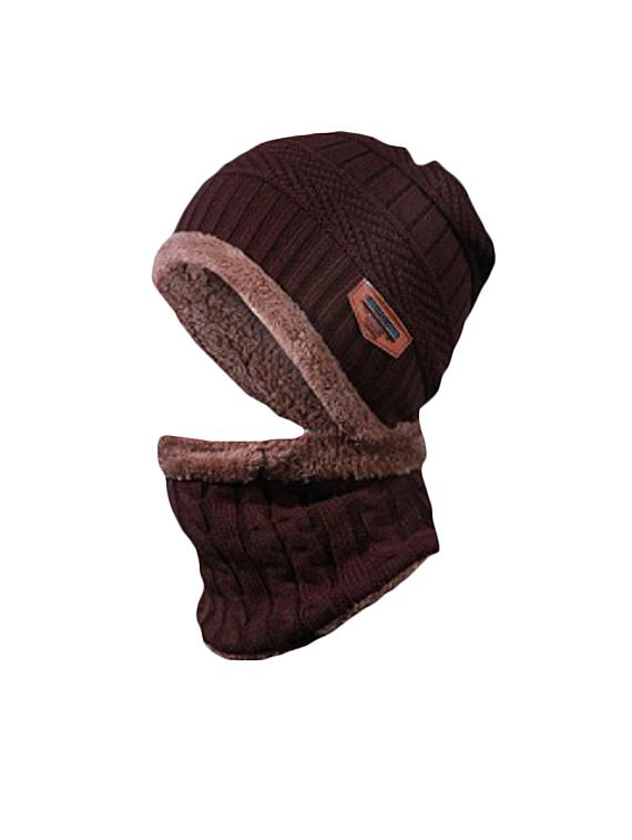 unisex beanie cap with neck warmer - 20113634 - Zoom Image - 0