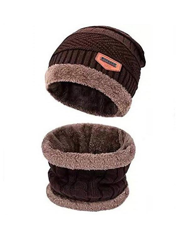 unisex beanie cap with neck warmer - 20113664 - Zoom Image - 0