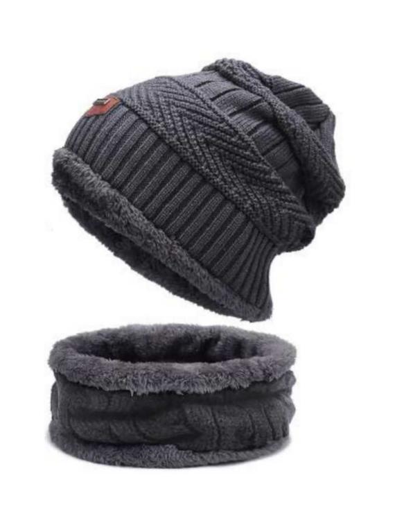 unisex beanie cap with neck warmer - 20113697 - Zoom Image - 0