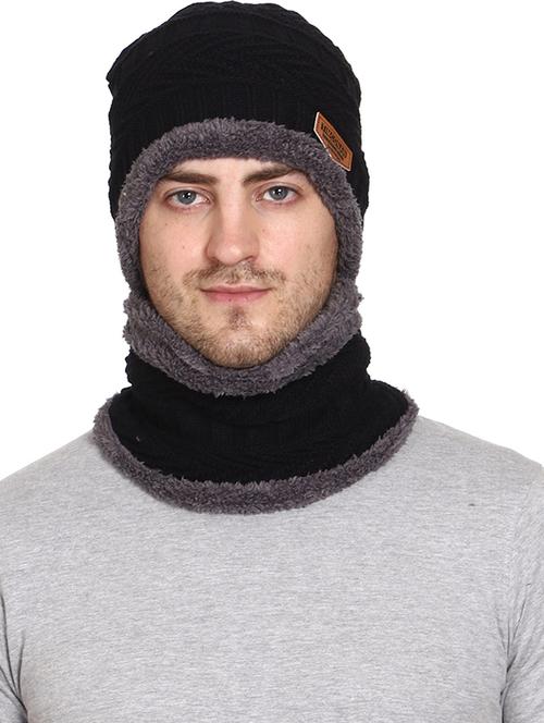 unisex beanie cap with neck warmer  - 20113717 -  Standard Image - 0