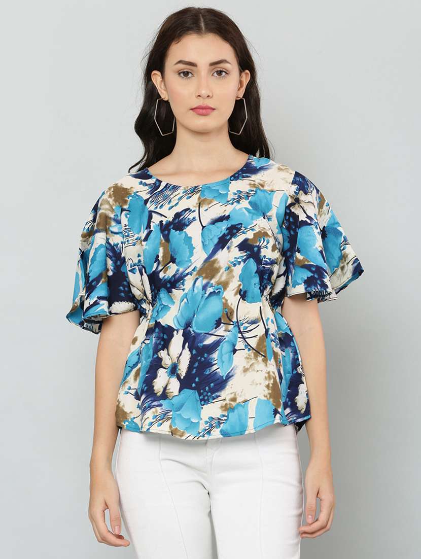 women's straight round neck top - 20114848 - Zoom Image - 0