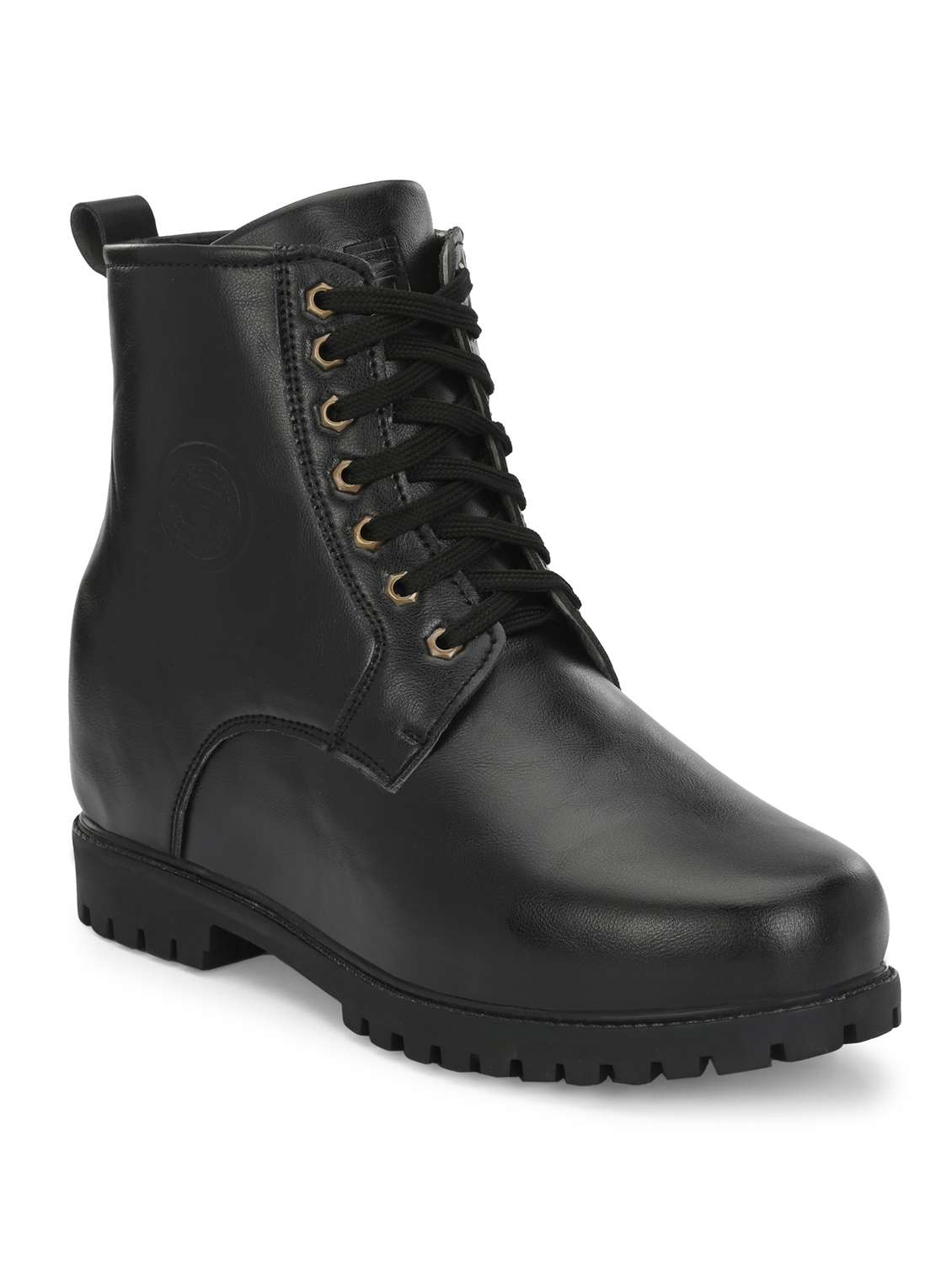 black lace up high ankle boot - 20115213 - Zoom Image - 0