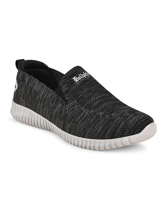black slip on sport shoe