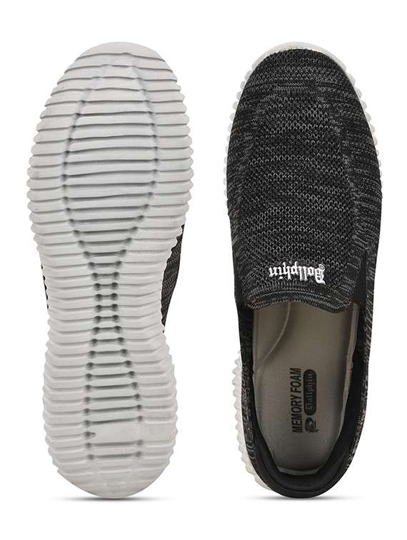 black slip on sport shoe - 20115261 -  Standard Image - 3