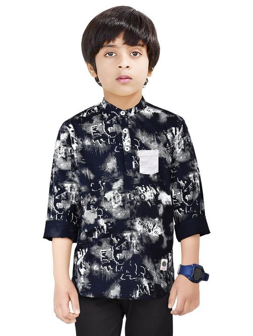 boys printed top and bottom full length  set - 20115922 -  Standard Image - 0