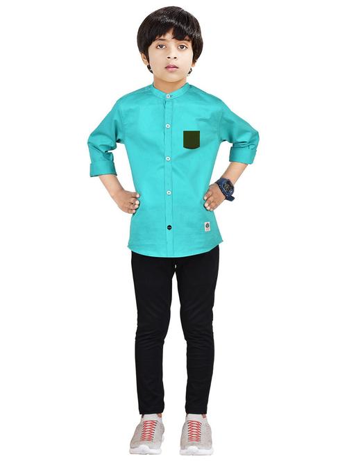 blue solid full length twin sets - 20116477 -  Standard Image - 0