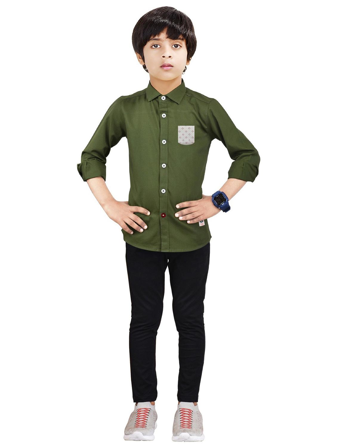 olive solid full length twin sets - 20116514 - Zoom Image - 0