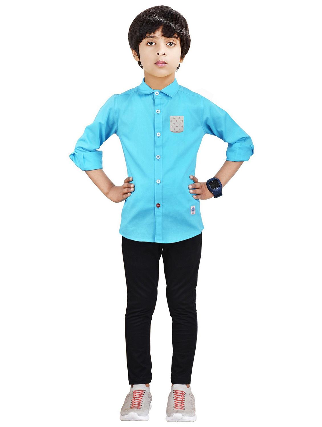 blue solid full length twin sets - 20116526 - Zoom Image - 0