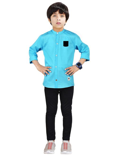 boys cotton full length twin set - 20116762 -  Standard Image - 0