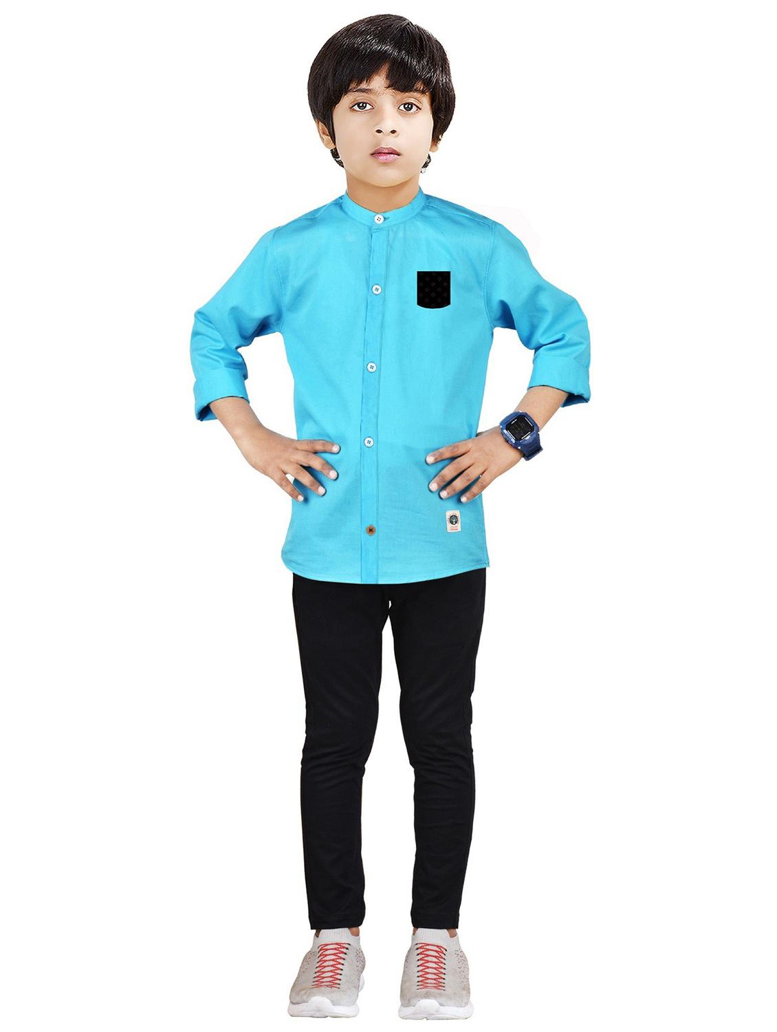boys cotton full length twin set - 20116762 -  Zoom Image - 0