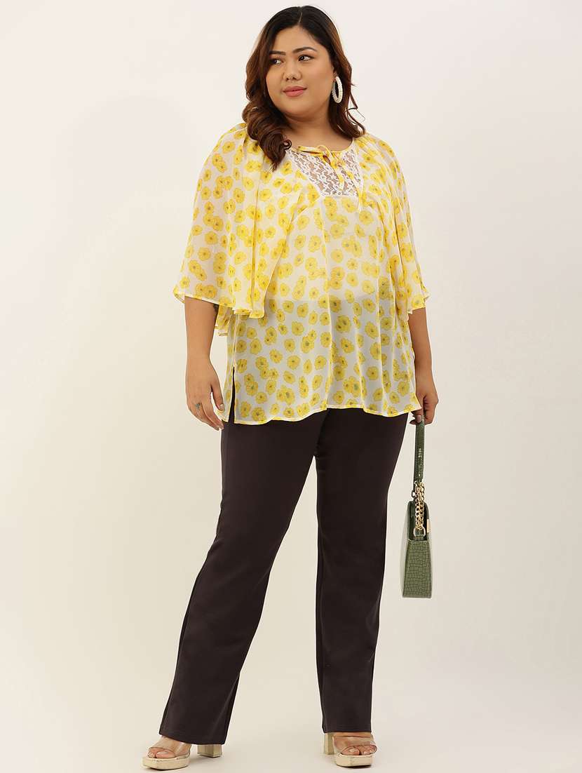 women's straight tie-up neck top - 20117144 -  Standard Image - 3