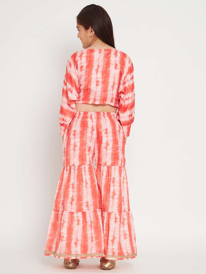 red tie & dye top pants set  - 20117178 -  Standard Image - 3