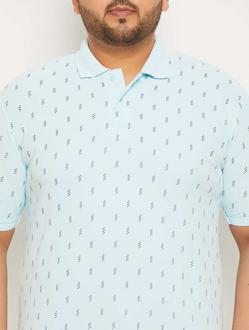 polo neck printed plus size regular t-shirt - 20117232 -  Standard Image - 3