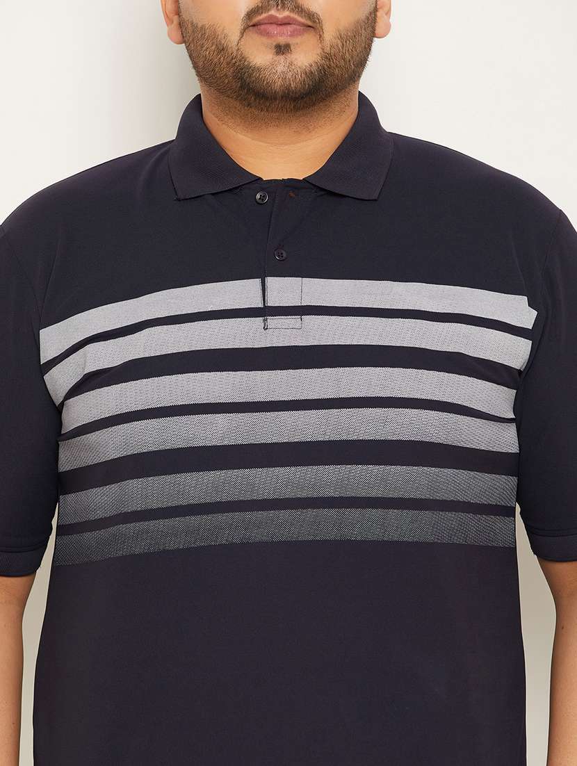 polo neck printed plus size regular t-shirt - 20117239 -  Standard Image - 3