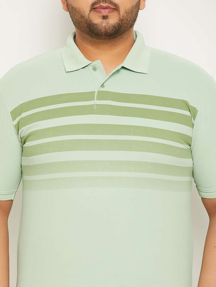 polo neck printed plus size regular t-shirt - 20117241 -  Standard Image - 3