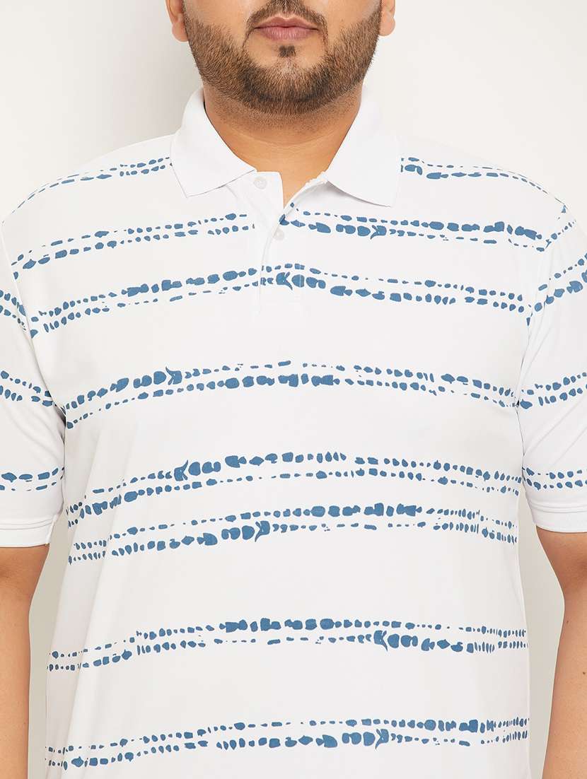 polo neck printed plus size regular t-shirt - 20117243 -  Standard Image - 3