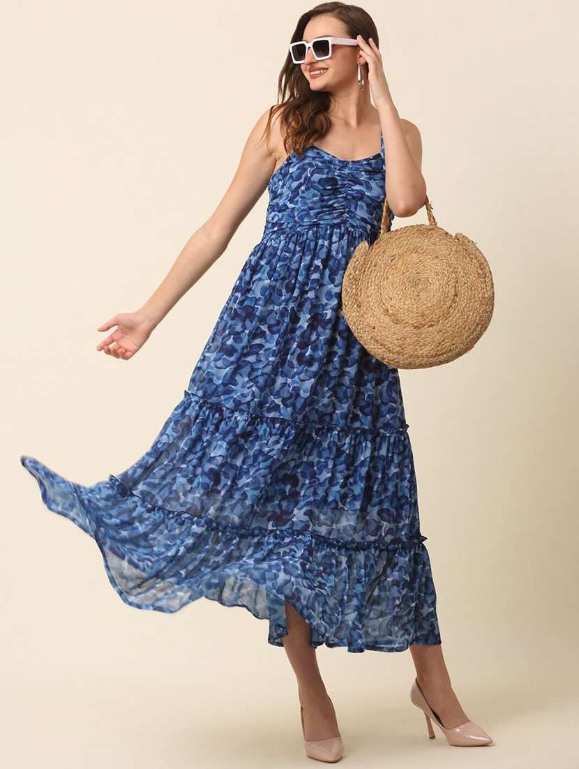 women's tiered dress floral dress - 20117305 -  Standard Image - 3