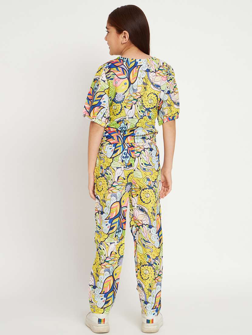 multi colored printed top pants set - 20117340 - Standard Image - 3