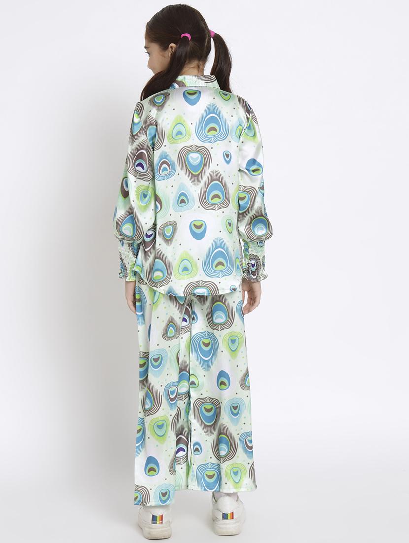 multi colored printed top pants set - 20117351 - Standard Image - 3