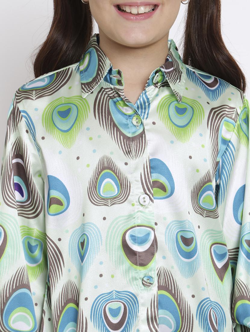 multi colored printed top pants set - 20117351 - Standard Image - 5