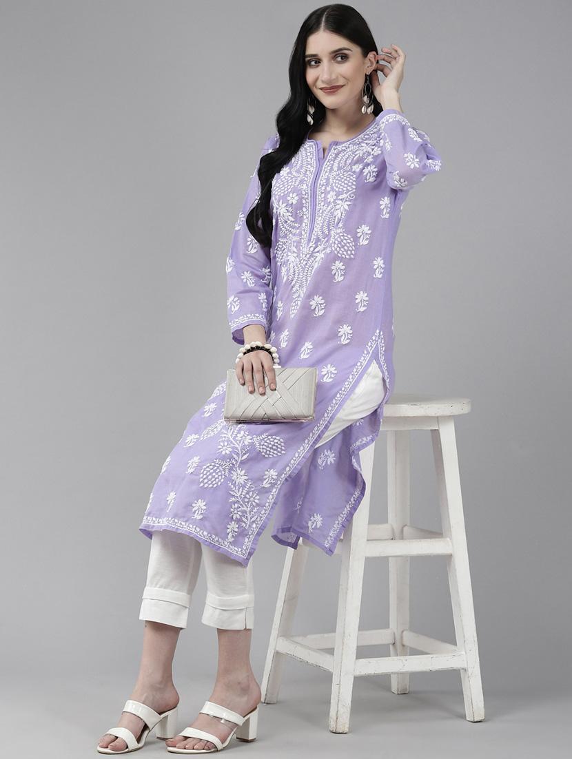women's straight kurta - 20118024 - Standard Image - 3
