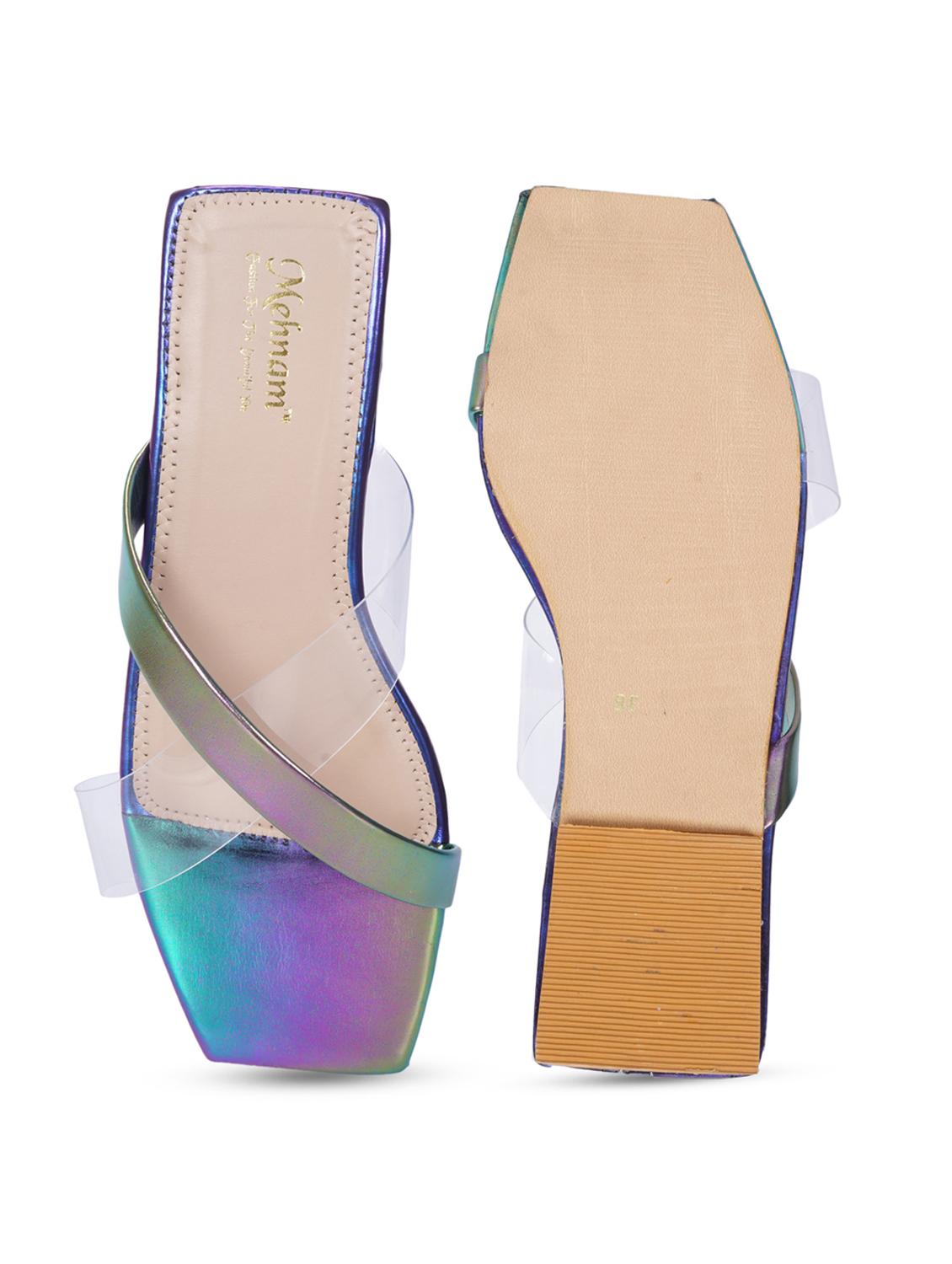 multi colored slip on flat - 20118388 - Standard Image - 3