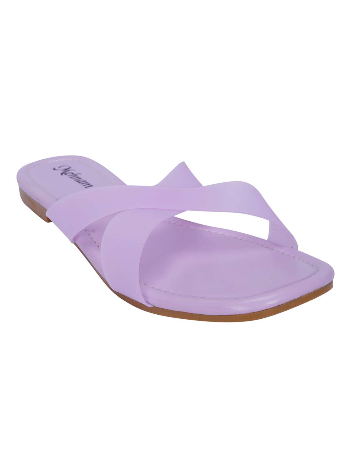 purple slip on flats - 20118393 -  Zoom Image - 0