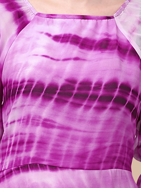women's tiered dress shibori dress - 20118906 - Standard Image - 3