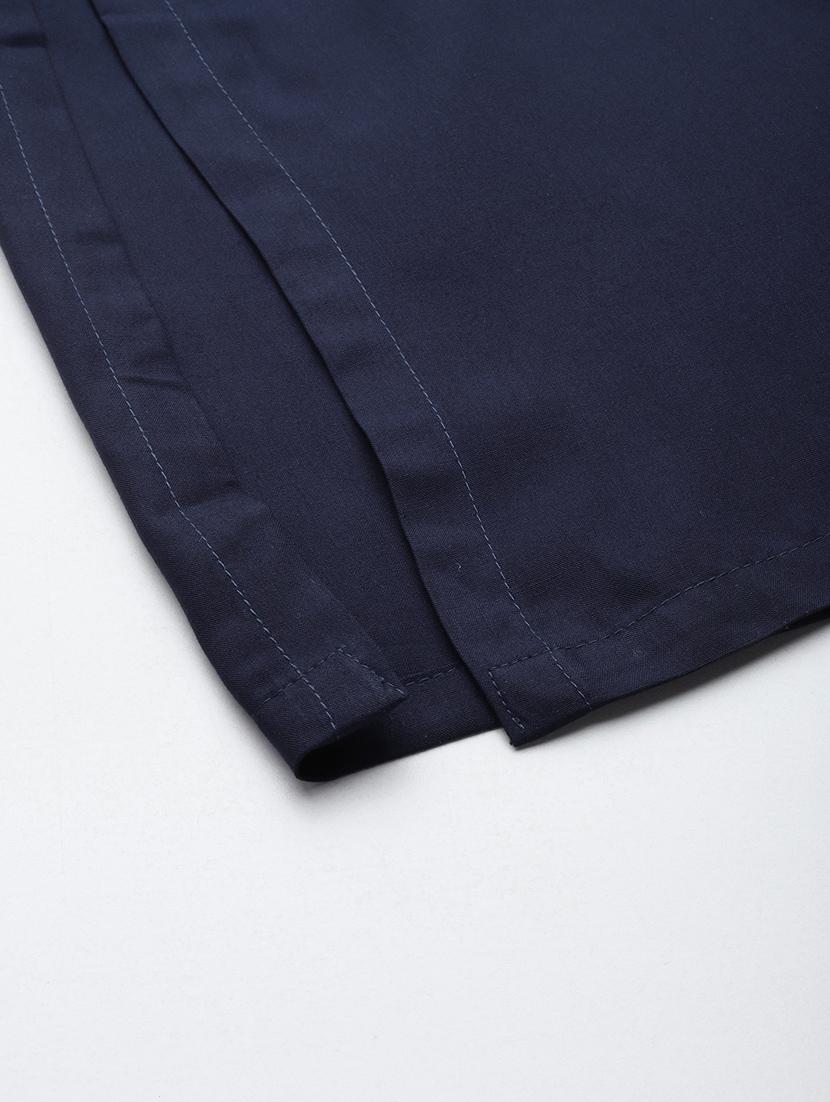 navy blue solids regular plazzo - 20120412 - Standard Image - 3