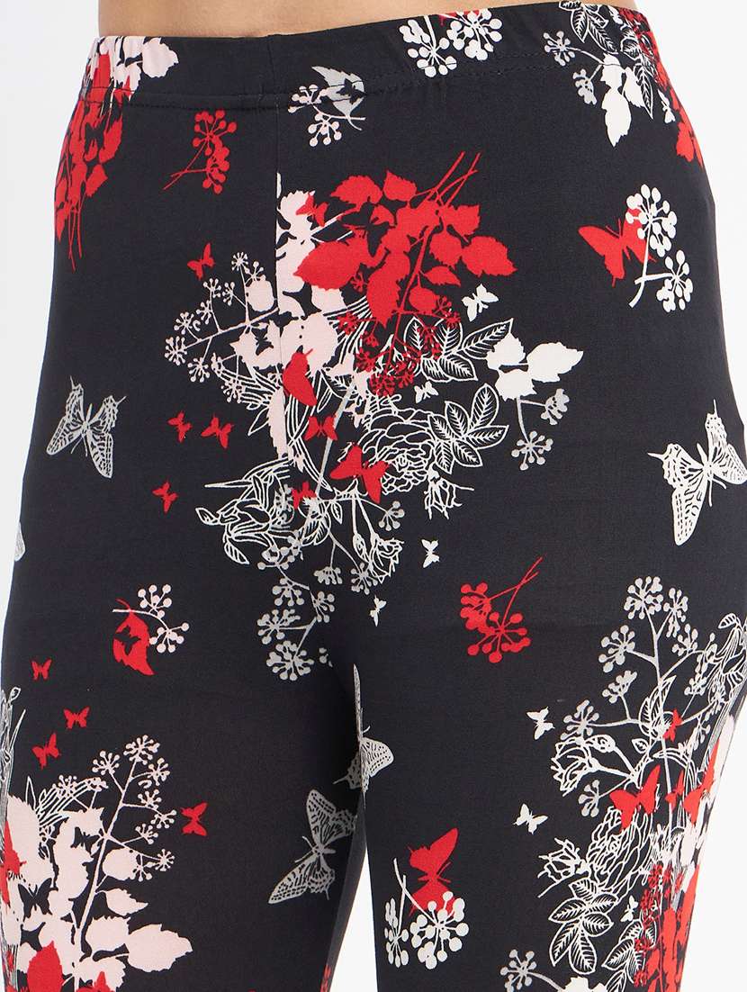 black printed legging - 20123313 -  Standard Image - 5