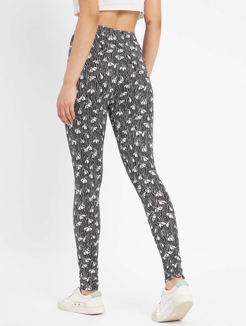 black printed legging - 20123317 -  Standard Image - 3