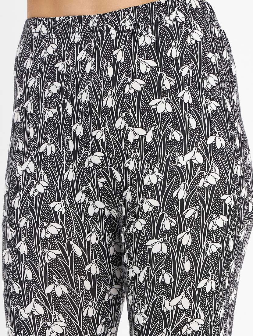 black printed legging - 20123317 -  Standard Image - 5