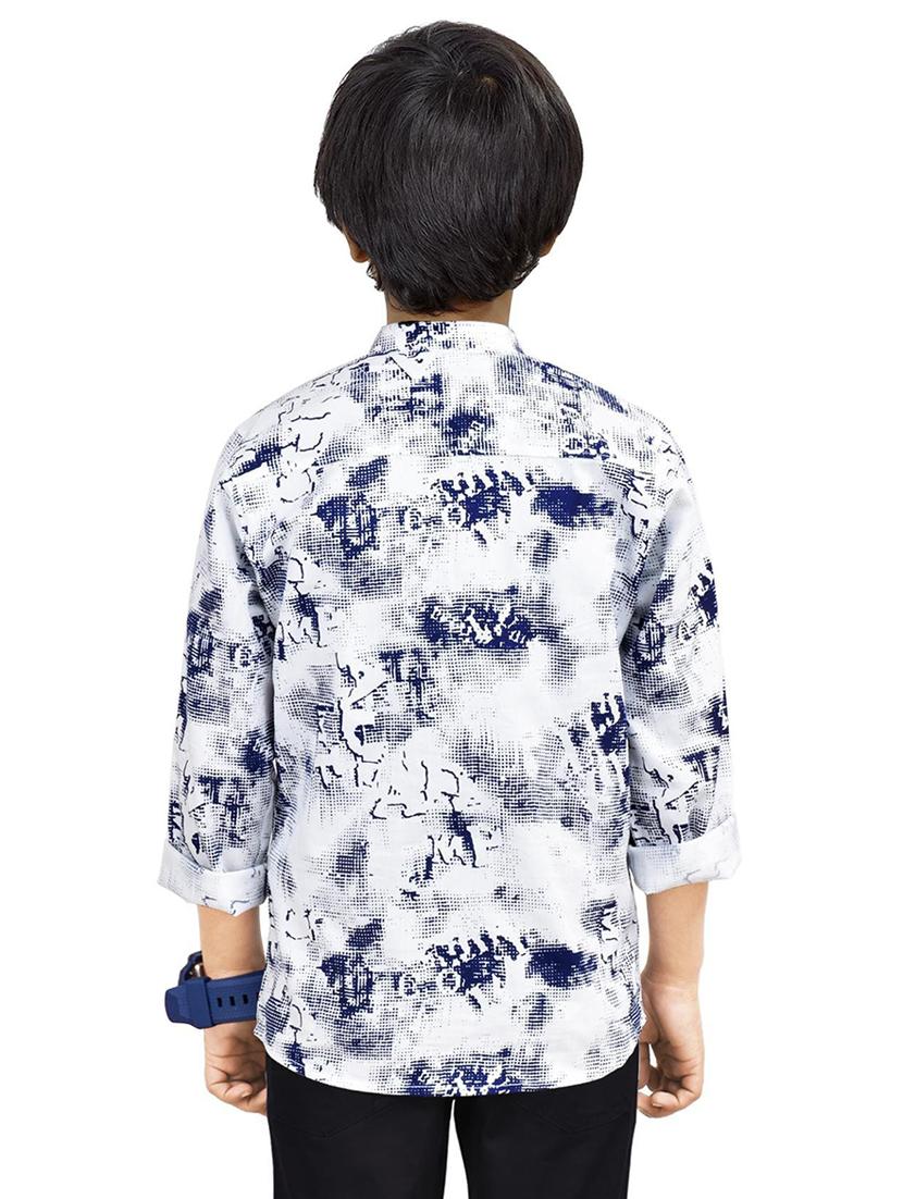 boys printed short kurta - 20124157 - Standard Image - 3