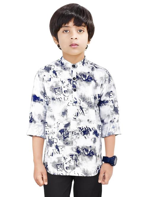 boys printed short kurta - 20124158 -  Standard Image - 0