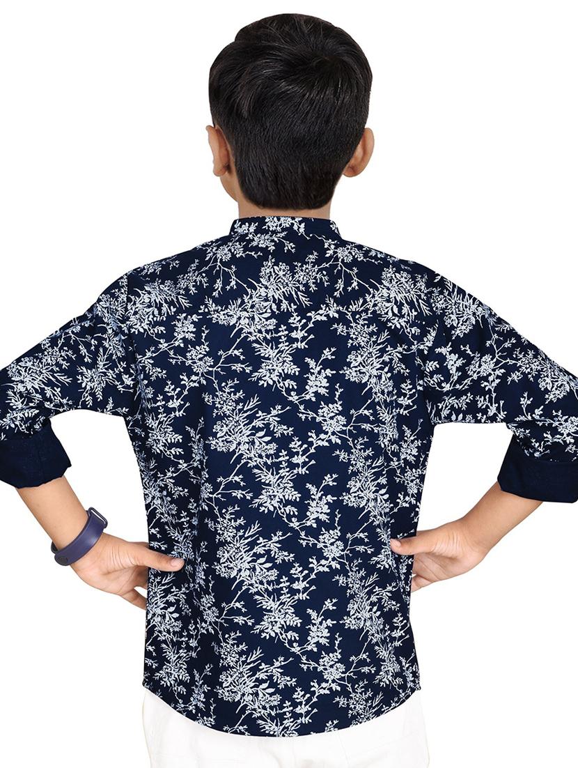 boys printed short kurta - 20124159 - Standard Image - 3
