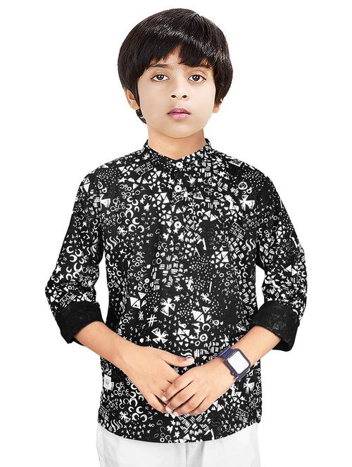 boys printed cotton kurta - 20124201 -  Standard Image - 0