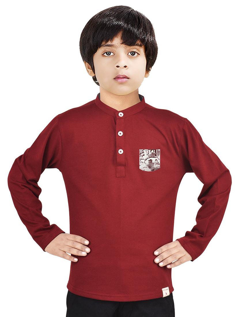 boys self design cotton kurta - 20124252 -  Zoom Image - 0