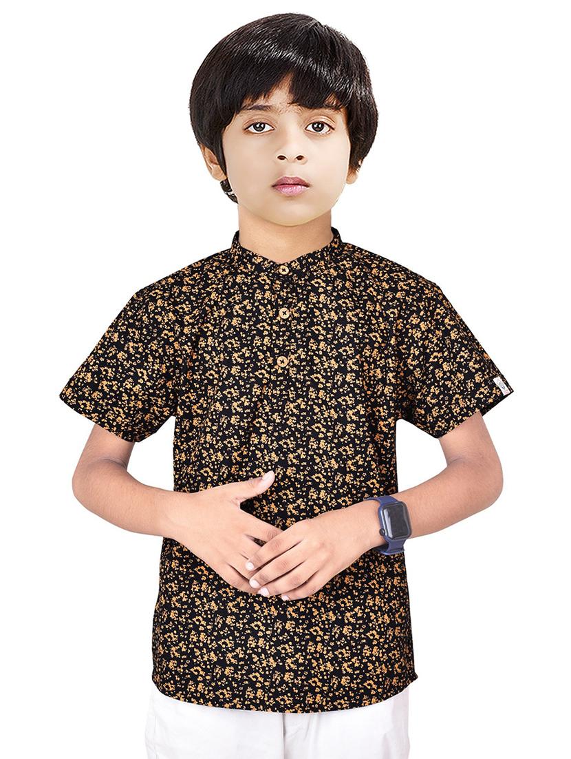 boys printed cotton kurta - 20124274 - Zoom Image - 0