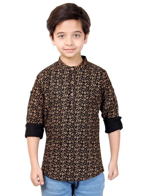 boys printed cotton kurta - 20124279 -  Standard Image - 0