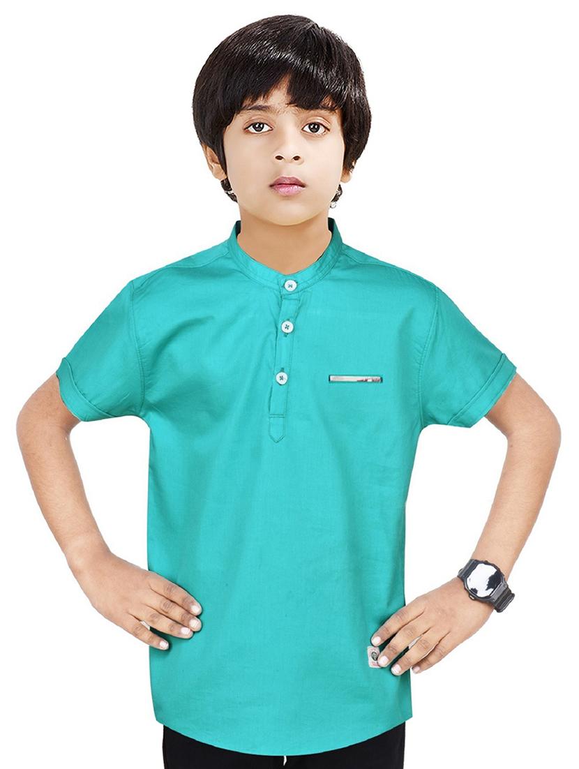 boys self design cotton kurta - 20124326 -  Zoom Image - 0